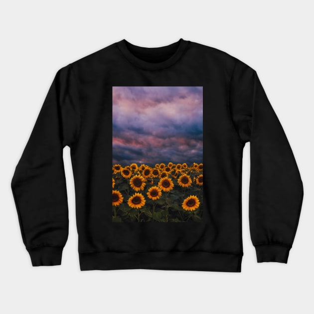 Sunflowers - Love Sunflowers Crewneck Sweatshirt by JDVNart